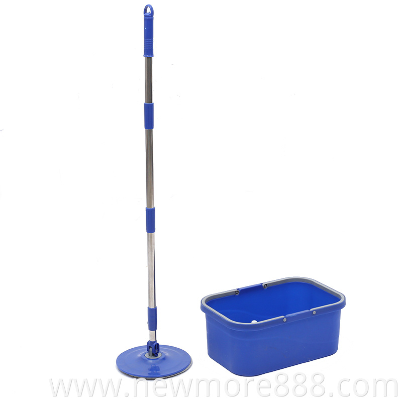 Rectangle Spin Mop Bucket Set with Wringer(2 refills)